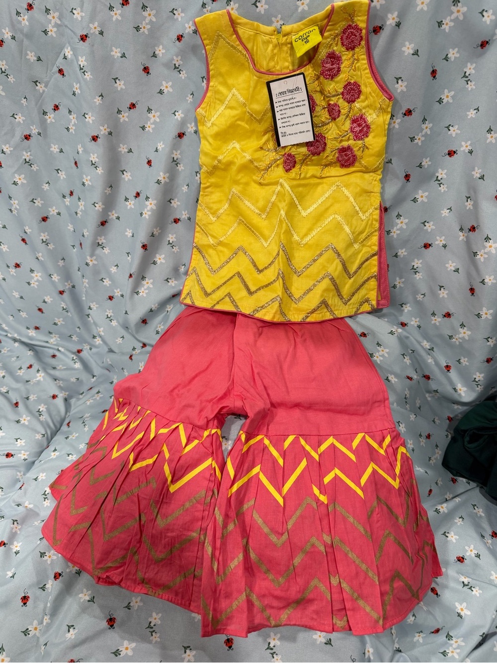 One year old Pakistani Bengali cloth dress outfit